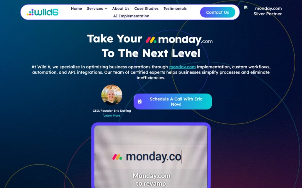 Screenshot of the Wild 6 homepage, taken 12 October 2026